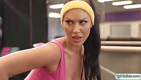 Ts Gracie Fucks Quennie During Their Yoga Session